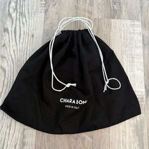 Chiara Boni Black Bag with White Drawstrings